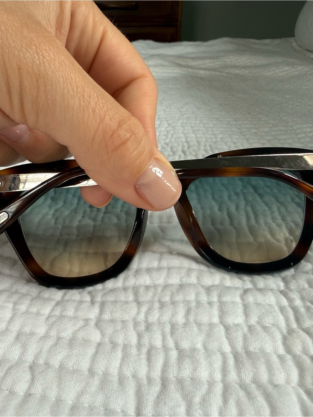 Tom Ford Tortoiseshell Sunglasses with Gradient Lenses - Picture 6 of 10